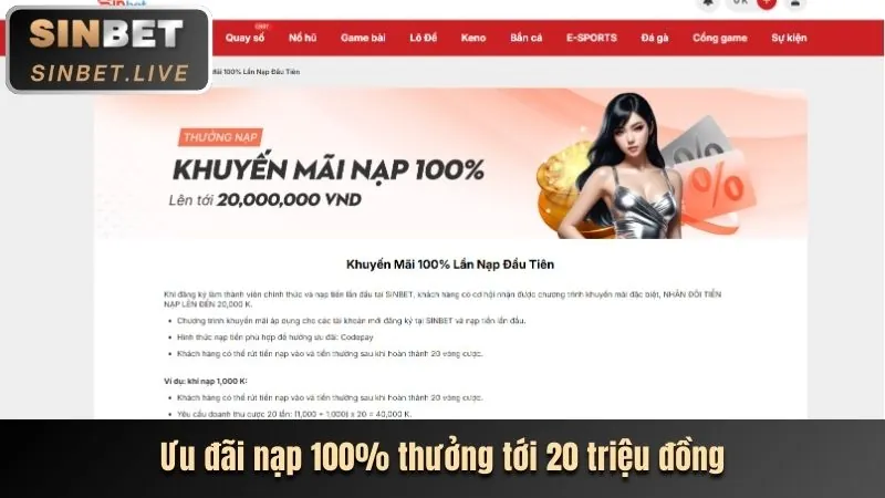 Thưởng Nạp Lại 99vina